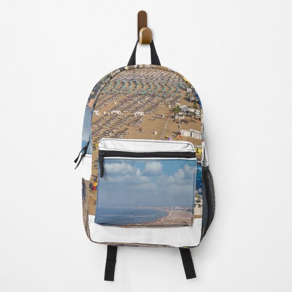 Item preview, Beach and Rimini city cityscape,Adriatic sea summer season designed and sold by goceris.