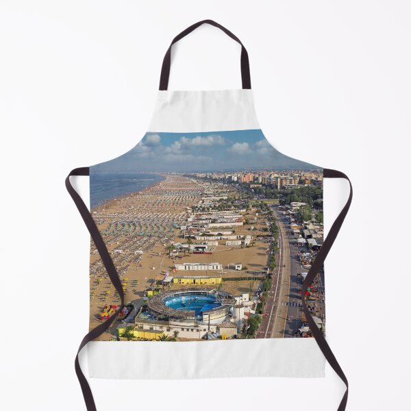 Item preview, Beach and Rimini city cityscape,Adriatic sea summer season designed and sold by goceris.