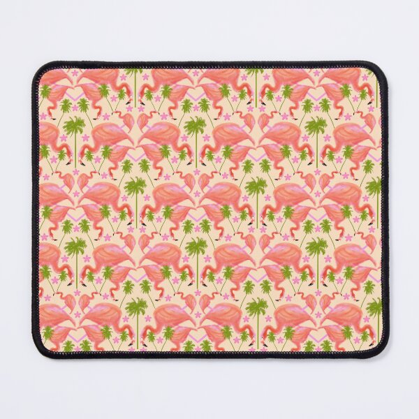 Item preview, FLAMINGO FAN REPEATING PATTERN 2 designed and sold by Marni Scofidio Desi9ns.