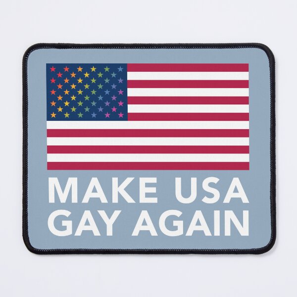 Item preview, Make USA Gay Again -  vertical - white text designed and sold by gayishdesign.