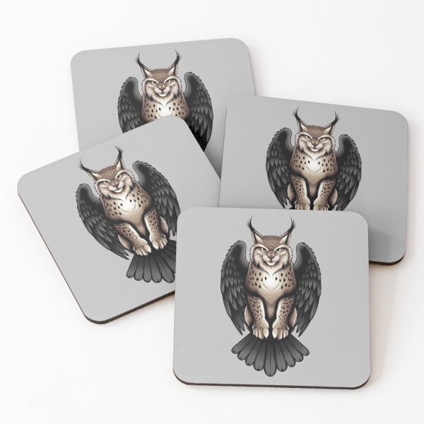 Item preview, lynx and wings of an owl designed and sold by 123ks.