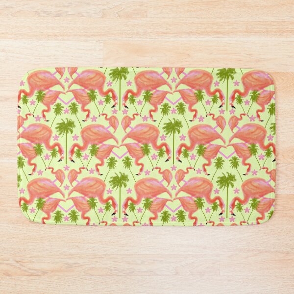 Item preview, FLAMINGO FAN REPEATING PATTERN 3 designed and sold by Marni Scofidio Desi9ns.