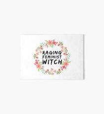 Raging Feminist Witch Art Board Print