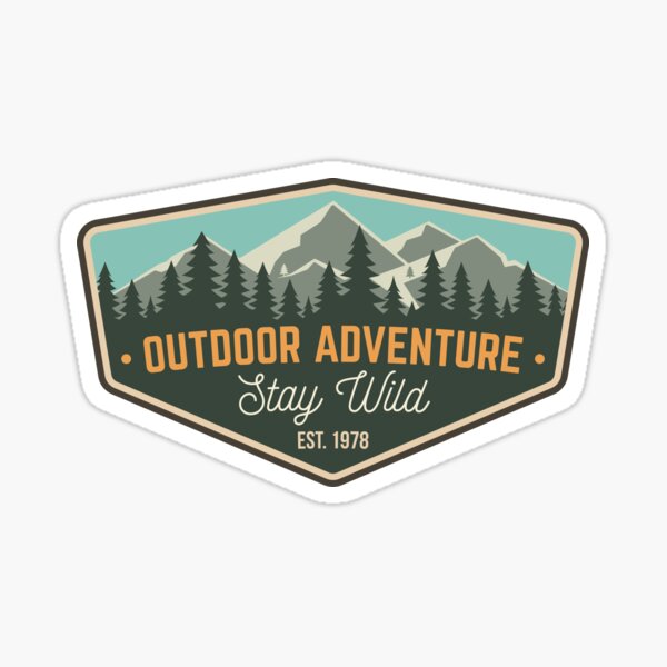 Vista previa del artículo con la obra «Mantente salvaje en la aventura al aire libre», diseñado y vendido por sivVector.