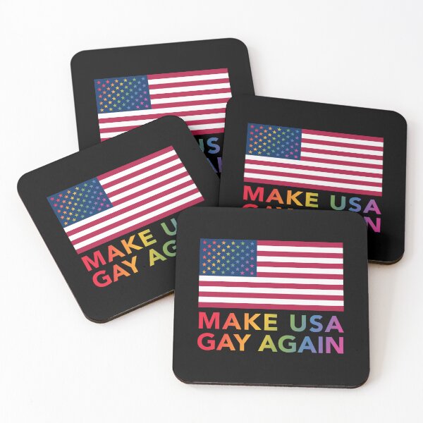 Item preview, Make USA Gay Again -  vertical - pride text designed and sold by gayishdesign.