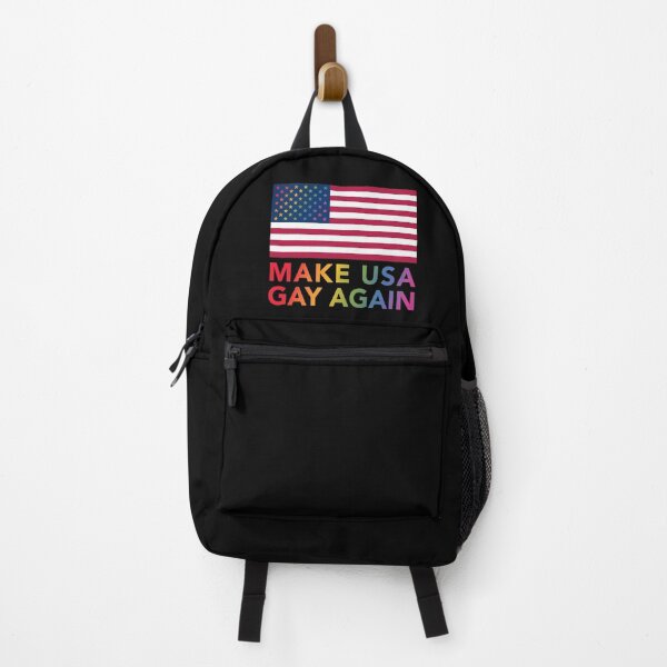 Item preview, Make USA Gay Again - vertical - pride text designed and sold by gayishdesign.