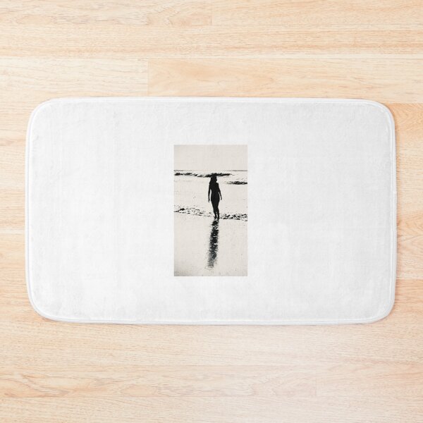 Item preview, Beautiful Woman Silhouette on Mediterranean Beach Sea Fine Art Print designed and sold by SummerlandsArt.