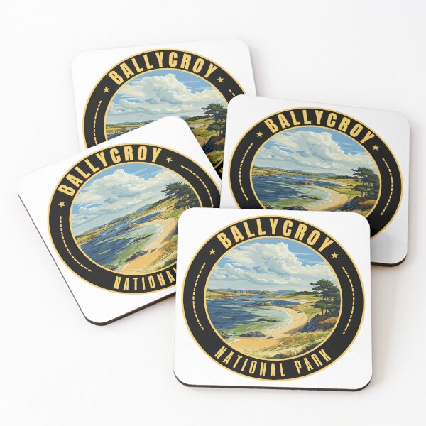 Item preview, Ballycroy National Park in Ireland Retro Travel Art Badge designed and sold by MaateoDesign.