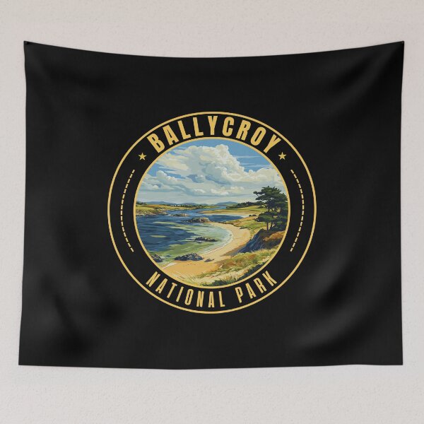 Item preview, Ballycroy National Park in Ireland Retro Travel Art Badge designed and sold by MaateoDesign.