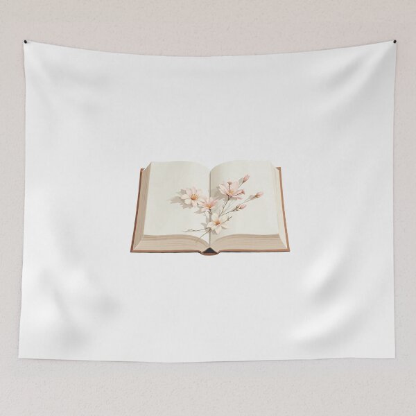 Item preview, Open Book With Flowers, Book And Flowers designed and sold by Art for Every Person.
