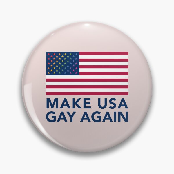 Item preview, Make USA Gay Again -  vertical - blue text designed and sold by gayishdesign.