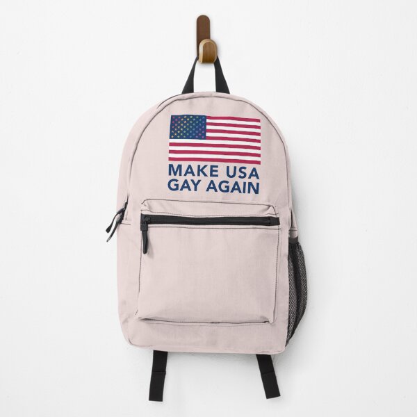 Item preview, Make USA Gay Again - vertical - blue text designed and sold by gayishdesign.