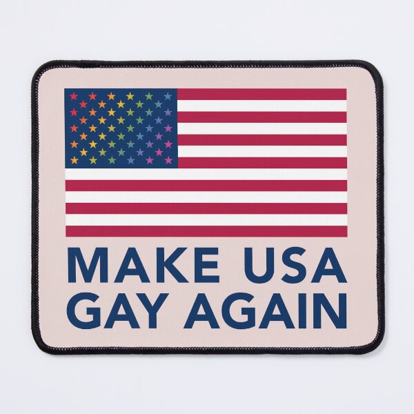 Item preview, Make USA Gay Again -  vertical - blue text designed and sold by gayishdesign.
