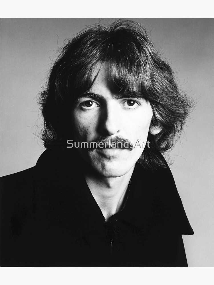 Thumbnail 3 of 3, Sticker, Beatles George Harrison designed and sold by SummerlandsArt.