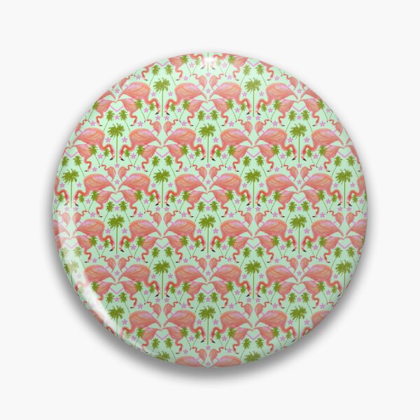 Item preview, FLAMINGO FAN REPEATING PATTERN 5 designed and sold by Marni Scofidio Desi9ns.