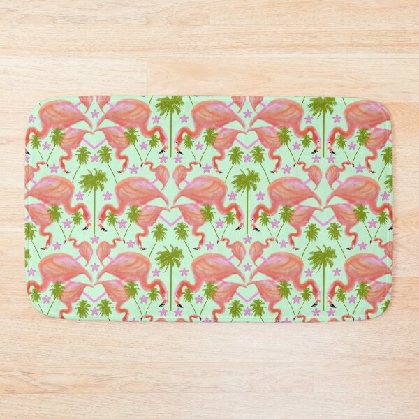 Item preview, FLAMINGO FAN REPEATING PATTERN 5 designed and sold by Marni Scofidio Desi9ns.