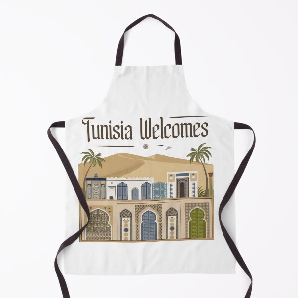 Item preview, Tunisia Welcomes Flag Map Sahara, the amphitheater in El Jem designed and sold by AnimalsDH305.