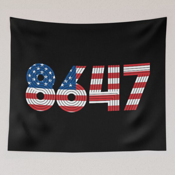 Item preview, Anti Trump Impeach 47 8647 86 47 47th President US Flag  designed and sold by Colorfulman.