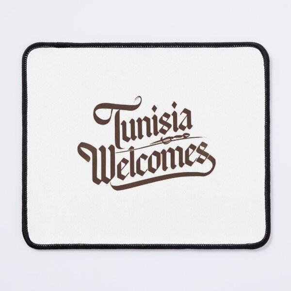 Item preview, Tunisia Welcomes Flag Map Sahara, the amphitheater in El Jem designed and sold by AnimalsDH305.