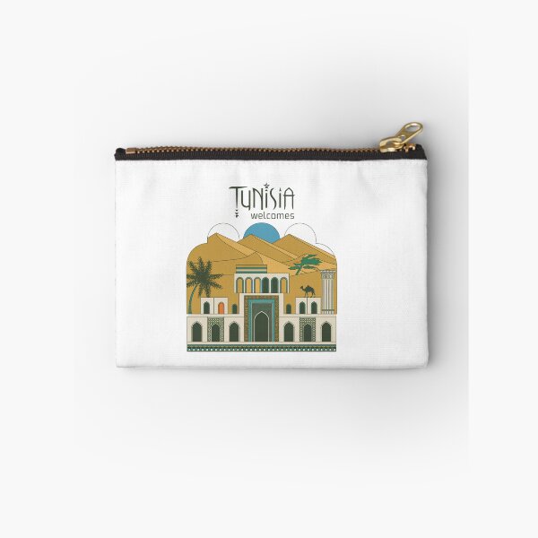Item preview, Tunisia Welcomes Flag Map Sahara, the amphitheater in El Jem designed and sold by AnimalsDH305.