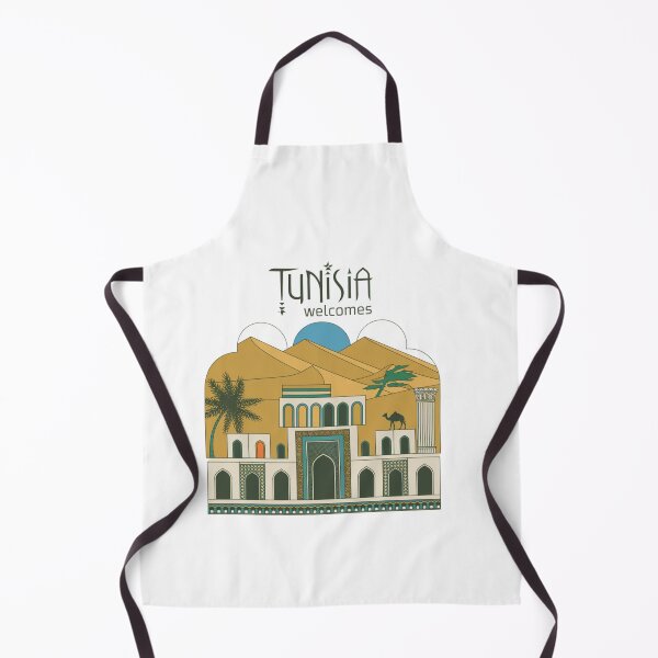 Item preview, Tunisia Welcomes Flag Map Sahara, the amphitheater in El Jem designed and sold by AnimalsDH305.
