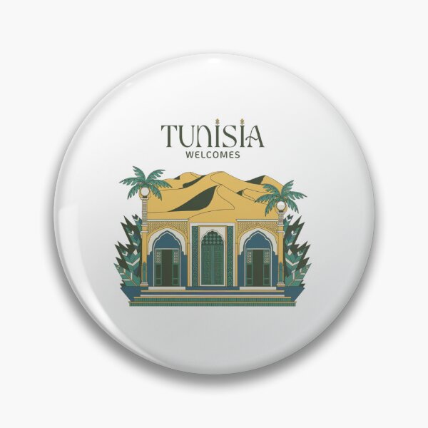 Item preview, Tunisia Welcomes Flag Map Sahara, the amphitheater in El Jem designed and sold by AnimalsDH305.