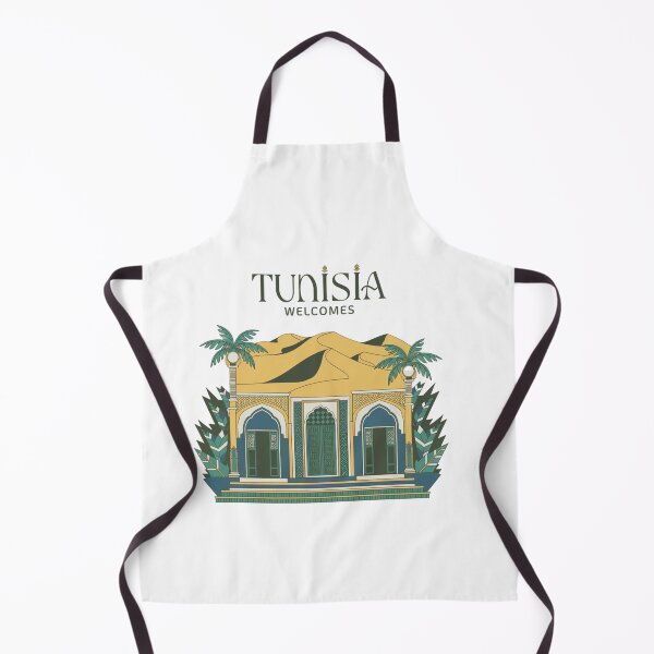 Item preview, Tunisia Welcomes Flag Map Sahara, the amphitheater in El Jem designed and sold by AnimalsDH305.