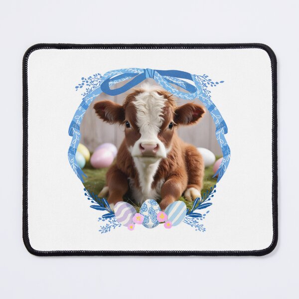 Item preview, Easter sweet cow, highland cow designed and sold by DesignByMalwina.