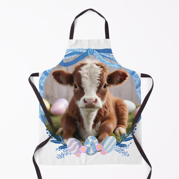 Item preview, Easter sweet cow, highland cow designed and sold by DesignByMalwina.