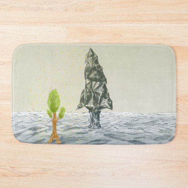 Item preview, Conversation between a green tree and stone tree  designed and sold by greenPQBstudio.