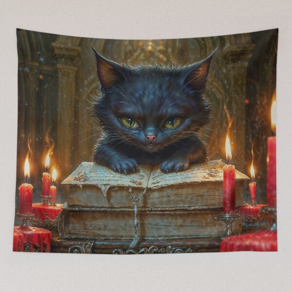 Item preview, Witchcraft Cat designed and sold by AliceWhiteDF.