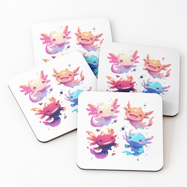 Item preview, Cute four happy axolotls designed and sold by SMARTKIT  DESIGNAGENCY.