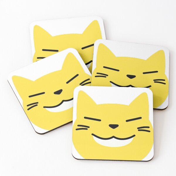 Item preview,  Smiling Yellow Cat Face – Minimalist Feline Design designed and sold by ArtSE46.