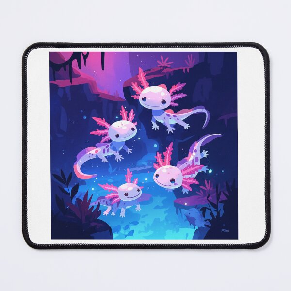 Item preview, Cute four happy axolotls designed and sold by SMARTKIT  DESIGNAGENCY.