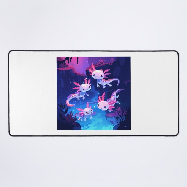 Item preview, Cute four happy axolotls designed and sold by SMARTKIT  DESIGNAGENCY.