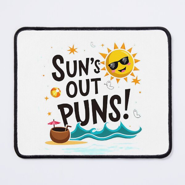 Item preview, "Sun’s Out, Puns Out – Funny Summer Quote Design" designed and sold by VIBECANVASSHOP .