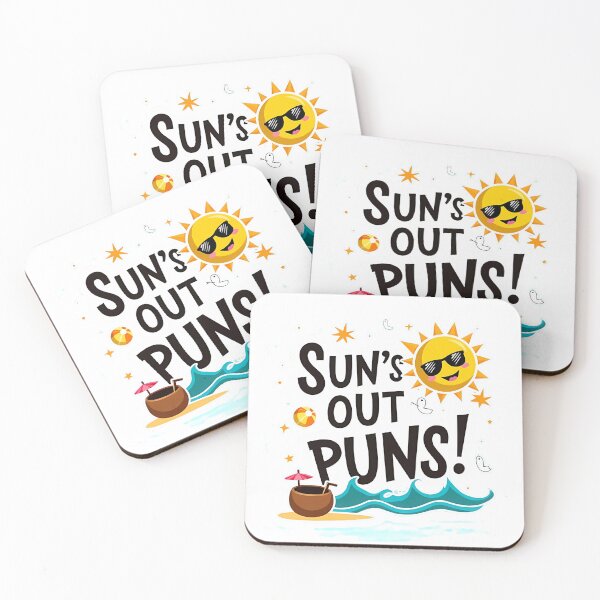 Item preview,  "Sun’s Out, Puns Out – Funny Summer Quote Design" designed and sold by VIBECANVASSHOP .