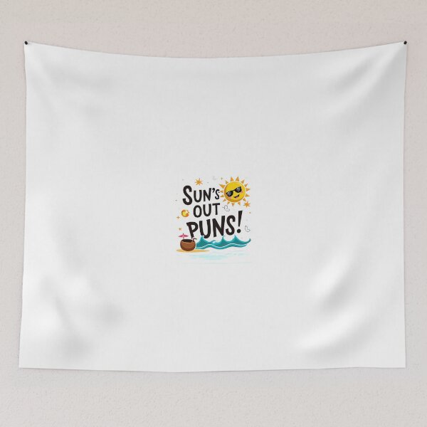 Item preview,  "Sun’s Out, Puns Out – Funny Summer Quote Design" designed and sold by VIBECANVASSHOP .