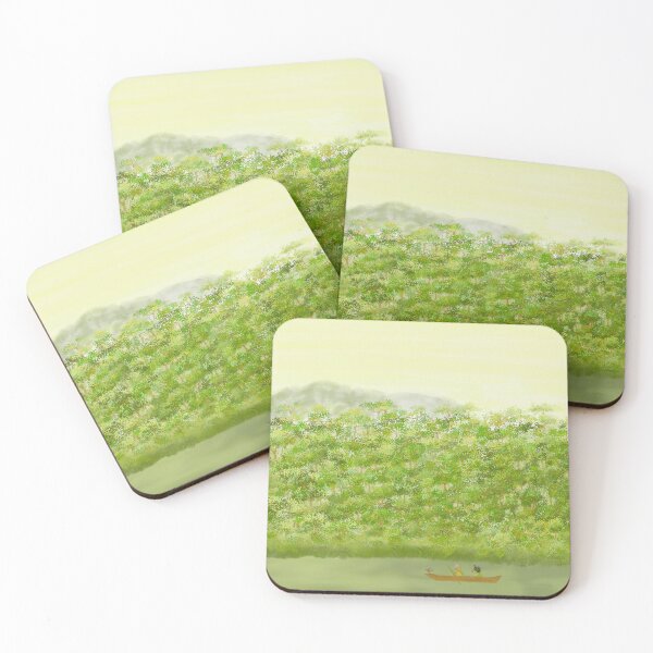Item preview, Three friends in a tropical forest  designed and sold by greenPQBstudio.