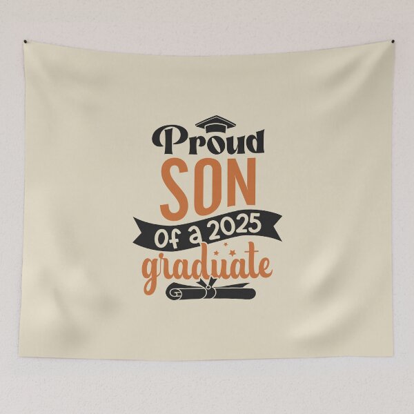 Item preview, Proud Son Of A 2025 Graduate Family Member Graduation designed and sold by eclecTEEq.