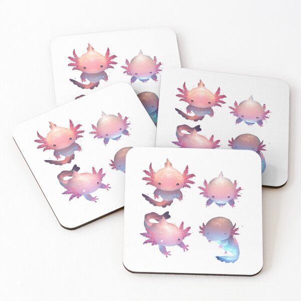 Item preview, Cute four happy axolotls designed and sold by SMARTKIT  DESIGNAGENCY.