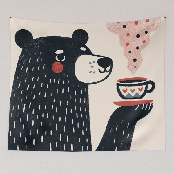 Item preview, Bear with Hot Beverage designed and sold by zzz888.