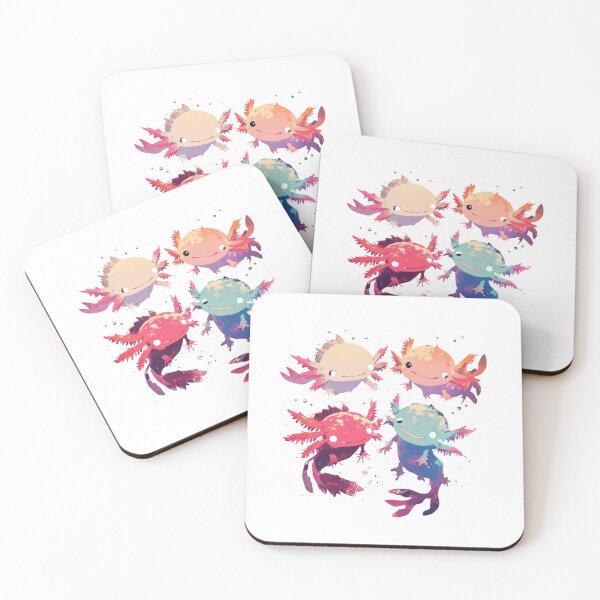 Item preview, Cute four happy axolotls designed and sold by SMARTKIT  DESIGNAGENCY.