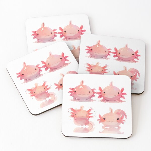 Item preview, Cute four happy axolotls designed and sold by SMARTKIT  DESIGNAGENCY.