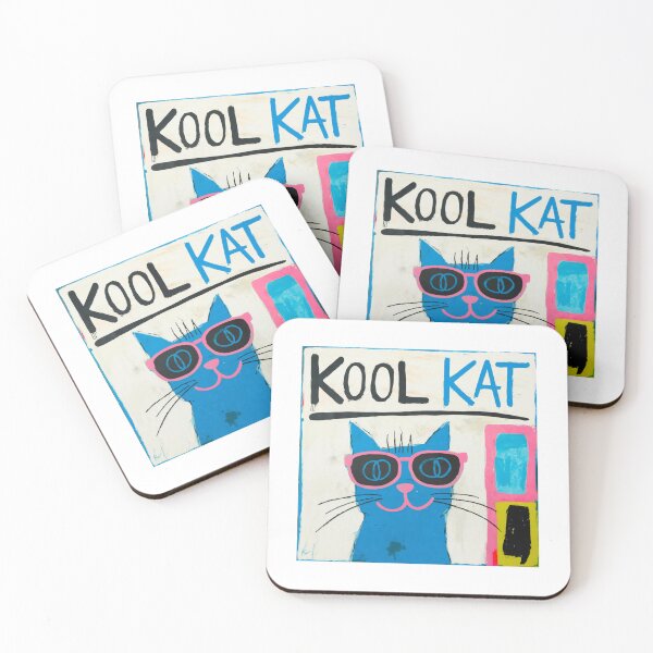 Item preview, Kool Kat, Cool, Chill, Shades On, Drama Off, Cat, cool, funnyfits70, Humor, Funny, retro, vintage, funny quotes, animal humor, designed and sold by FunnyFits70.