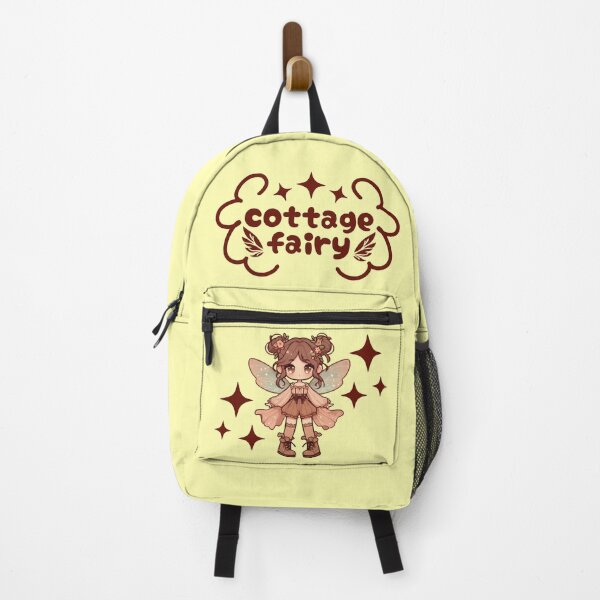 Item preview, Kawaii Fairycore Cottagecore Fairy Girl Yellow Background designed and sold by AnmitsuArt.