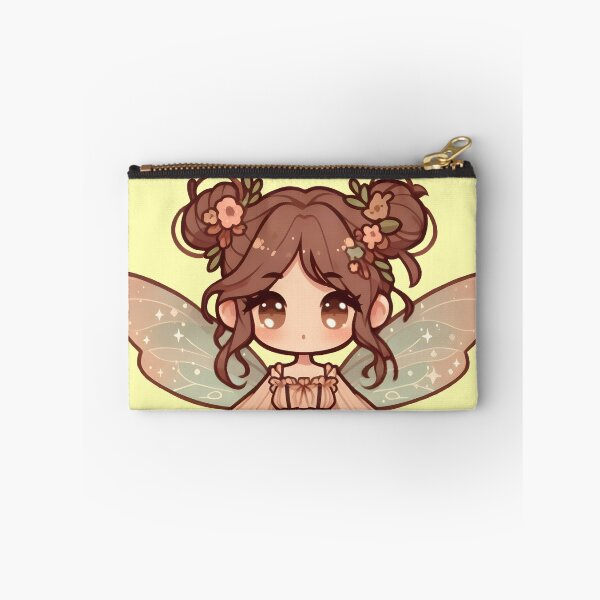 Item preview, Kawaii Fairycore Cottagecore Fairy Girl Yellow Background designed and sold by AnmitsuArt.