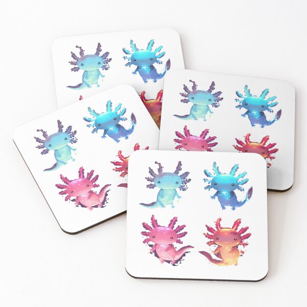 Item preview, Cute four happy axolotls designed and sold by SMARTKIT  DESIGNAGENCY.
