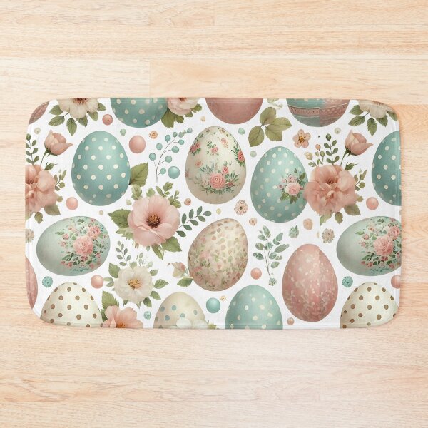 Item preview, Vintage Floral Easter Egg Pattern designed and sold by MadameSayCheese.