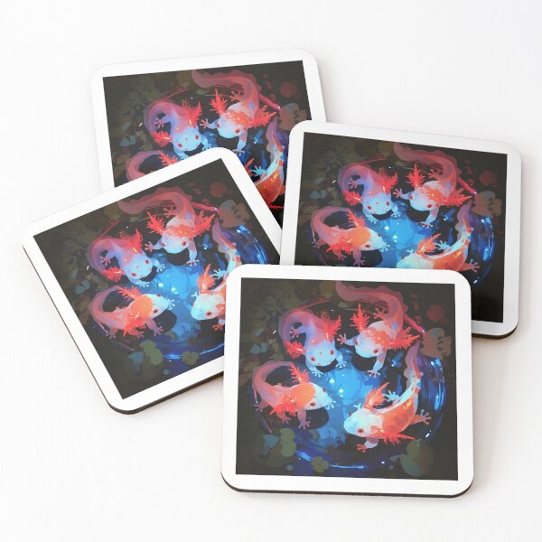 Item preview, Cute four happy axolotls designed and sold by SMARTKIT  DESIGNAGENCY.